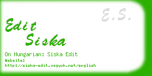 edit siska business card